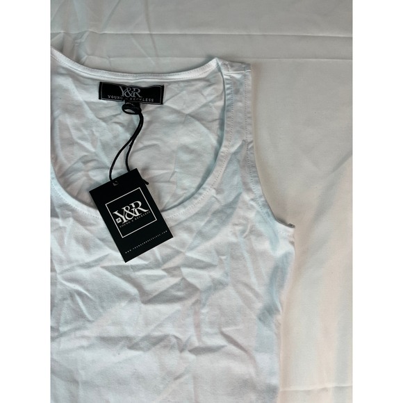 Young & Reckless Tops - Young & Reckless White Bodysuit Sleeveless Tank Top - New With Tags